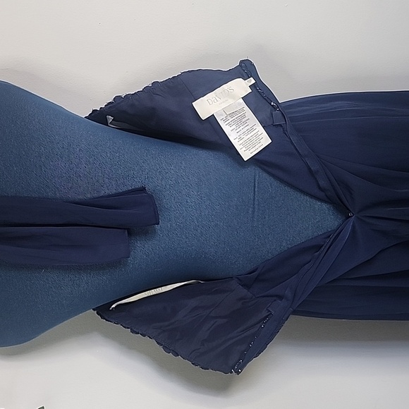 David's Bridal Navy Blue Halter Style Dress - Picture 9 of 9